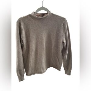 Cyrus Women's Classic Taupe Turtleneck Sweater